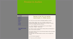 Desktop Screenshot of pension-aachen.net